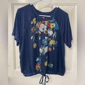 Navy Blue Women's Blouse